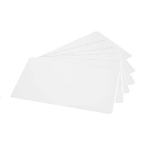Blanko- Plastikkarten weiß