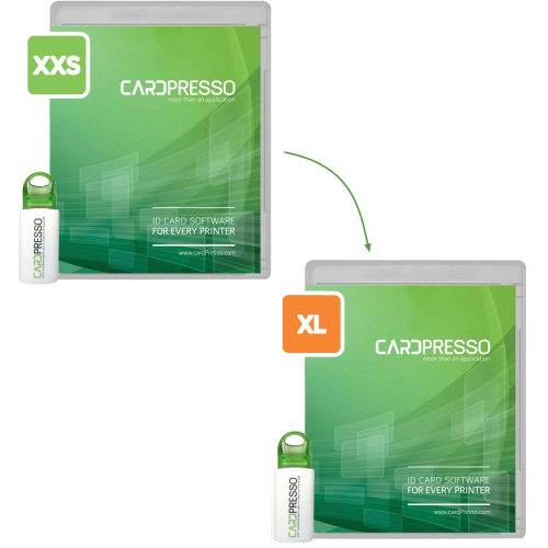 cardPresso Kartengestaltungssoftware XXS Upgrade auf XL