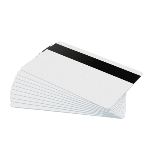 Blanko- Plastikkarten mit Magnetstreifen weiß