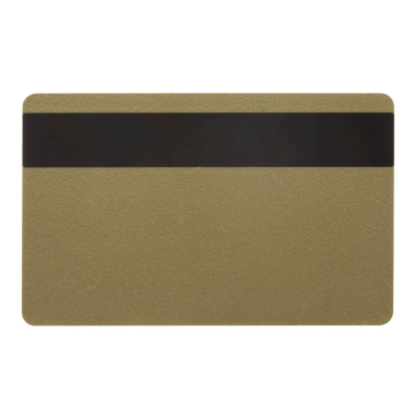 Blanko- Plastikkarten mit Magnetstreifen gold
