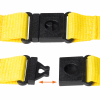 Schlüsselband mit Karabiner und Sicherheitsverschluss gelb