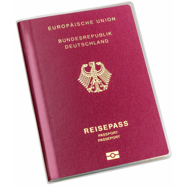 Reisepasshülle für neuen Reisepass 128 x 185 mm