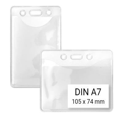 Ausweishülle Weichplastik DIN A7 Format