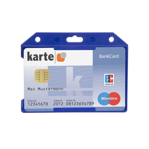 | Kartenh/ülle horizontal 10 x Karteo/® Ausweish/üllen im Kreditkartenformat Kartenhalter aus Vinyl Ausweish/ülle Kartenh/üllen transparent 86 x 54 mm